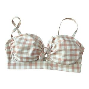 Kona Sol D/DD Buffalo check bikini top